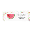Search for watermelon return address labels Birthday
