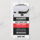 Search for hockey ticket invitations Sports