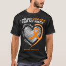 Search for orange ribbon tshirts Heart
