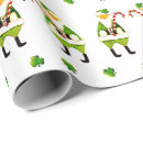 Search for irish christmas wrapping paper Shamrock