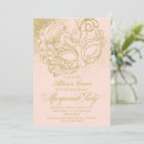 Search for pink and black masquerade party invitations Mask