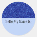 Search for name badges stickers Blue