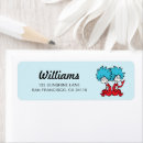 Search for two cats return address labels Dr seuss