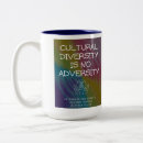 Search for unity in diversity mugs Social justice
