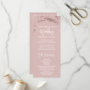 Search for rose gold wedding programs Blush