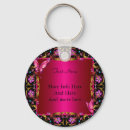 Search for bold pink key rings Birthday