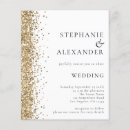 Search for gold glitter wedding invitations Glam