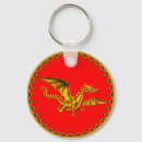 Search for gold dragon key rings Dragons