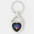 Search for purple heart key rings Black