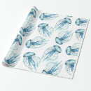 Search for jellyfish wrapping paper Watercolor