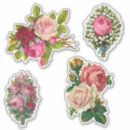 Search for vintage rose illustration stickers Roses