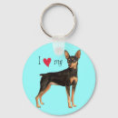 Search for min key rings Miniature pinscher