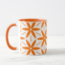 Search for bright orange mugs Orange and white