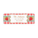 Search for strawberry return address labels Summer fruit