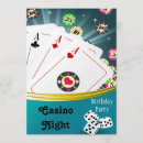 Search for casino night birthday invitations Dice