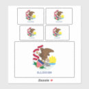 Search for illinois state flag stickers Midwest