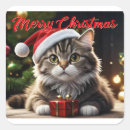 Search for merry christmas cat stickers Kitty