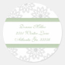 Search for snowflake address stickers Green