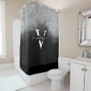 Search for black and silver shower curtains Sparkle