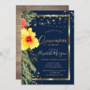 Search for palm leaf quinceanera invitations Tropical