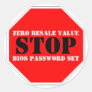 Search for theft stickers Warning