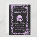 Search for goth halloween invitations Skull