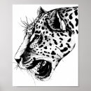 Search for black white leopard posters Animal