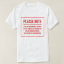 Search for disclaimer tshirts Humour