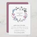 Search for blue floral wreath invitations Watercolor