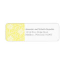 Search for yellow daisy return address labels Elegant