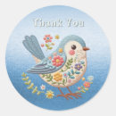 Search for cute little blue bird stickers Baby shower
