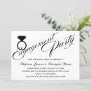 Search for ring engagement party invitations Calligraphy