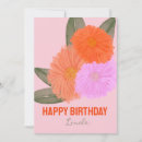Search for orange flower happy birthday postcards Cute