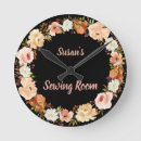 Search for sewing room clocks Black