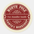 Search for vintage christmas stickers North pole