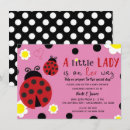 Search for ladybug baby girl shower invitations Black