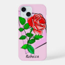 Search for valentine rose iphone cases Red