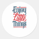 Search for little things stickers Typography