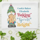 Search for christmas tea towels Gingerbread man