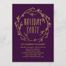 Search for purple christmas invitations New year's eve party