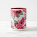 Search for poinsettia flower mugs Watercolor