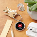 Search for red key rings Monogrammed