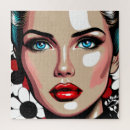 Search for womans face puzzles Floral