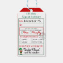 Search for elf gift tags North pole