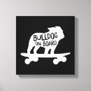Search for bulldog canvas prints Funny