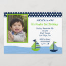 Search for boys nautical 1st birthday invitations Whale