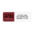 Search for pun return address labels Red