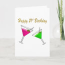 Search for happy birthday martini glass Green