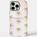 Search for gold palm iphone cases Pink