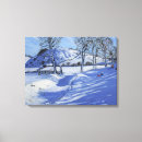 Search for winter scene canvas prints Tree
